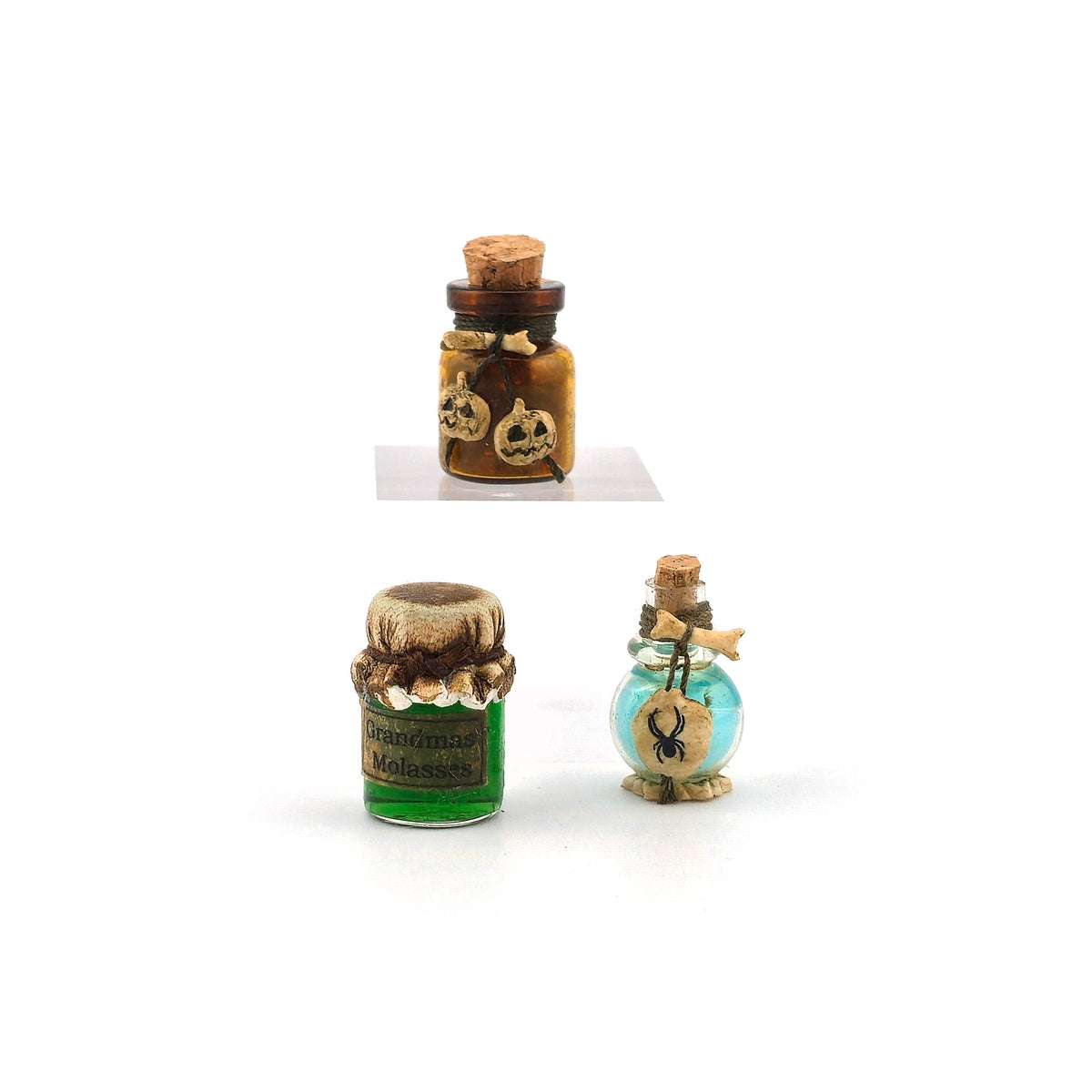 Georgia Marfels Spooky Apothecary Jars Dollhouse Miniatures