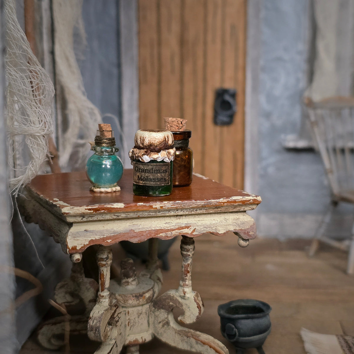 Georgia Marfels Spooky Apothecary Jars Dollhouse Miniatures