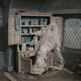 Load image into Gallery viewer, RESERVED RICK The Kitchen Witch Ghost Sculpted Doll & Cabinet Marcia Backstrom OOAK
