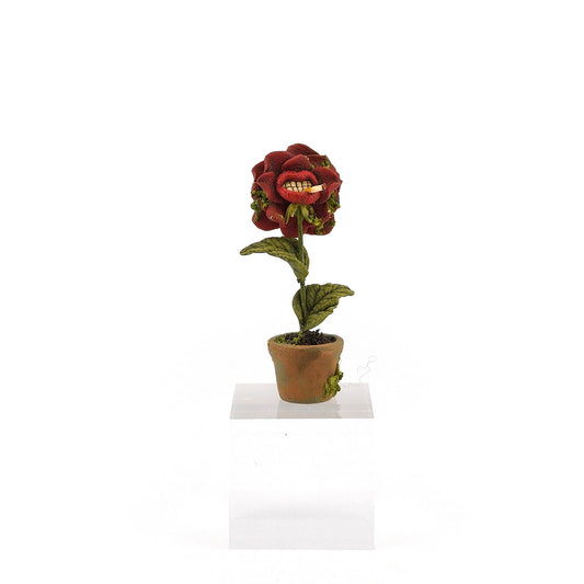 Georgia Marfels Smoking Red Flower Dollhouse Miniature