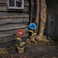 Load image into Gallery viewer, Georgia Marfels Smoking Red Flower Dollhouse Miniature
