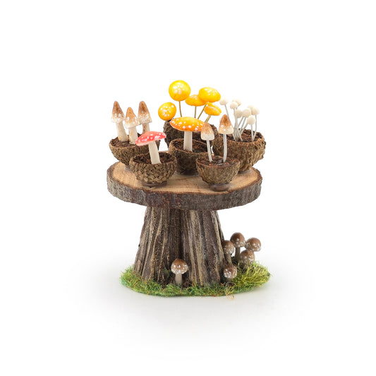 Loredana Tonetti Fall Mushroom Table Fall Halloween Fairy Garden