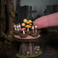 Load image into Gallery viewer, Loredana Tonetti Fall Mushroom Table Fall Halloween Fairy Garden

