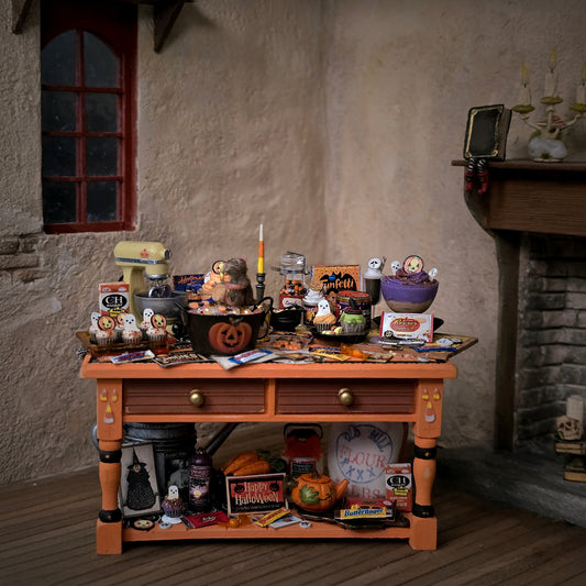 Halloween Treat Table Vignette by Bridget McCarty