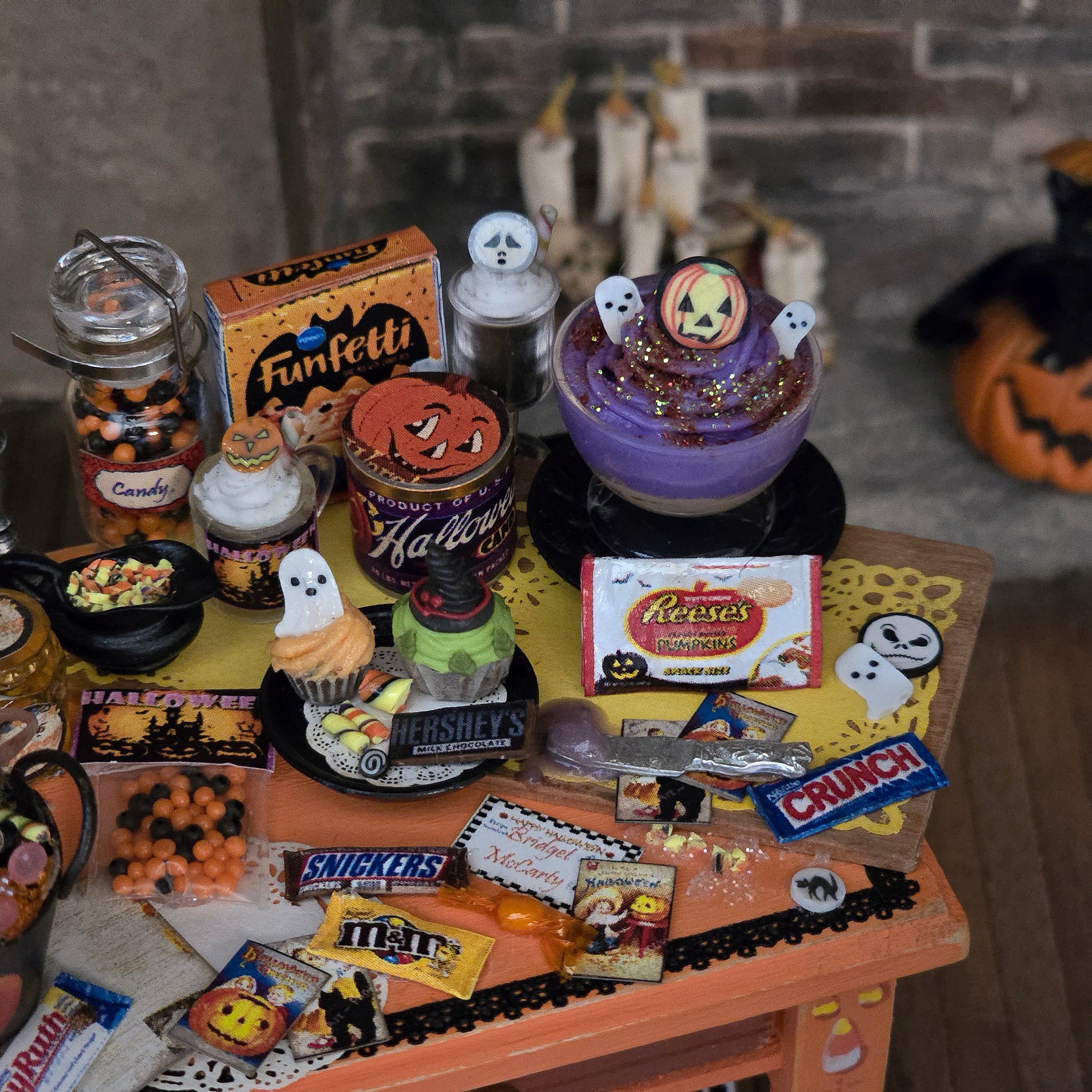 Halloween Treat Table Vignette by Bridget McCarty
