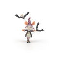 Load image into Gallery viewer, Witch Mouse Character Doll with Flying Bats by Aleah Klay
