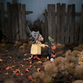 Load image into Gallery viewer, Witch Mouse Character Doll with Traveling Cart by Aleah Klay
