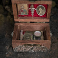 Load image into Gallery viewer, Miniature Vampire Hunting Chest with Artisan Accessories
