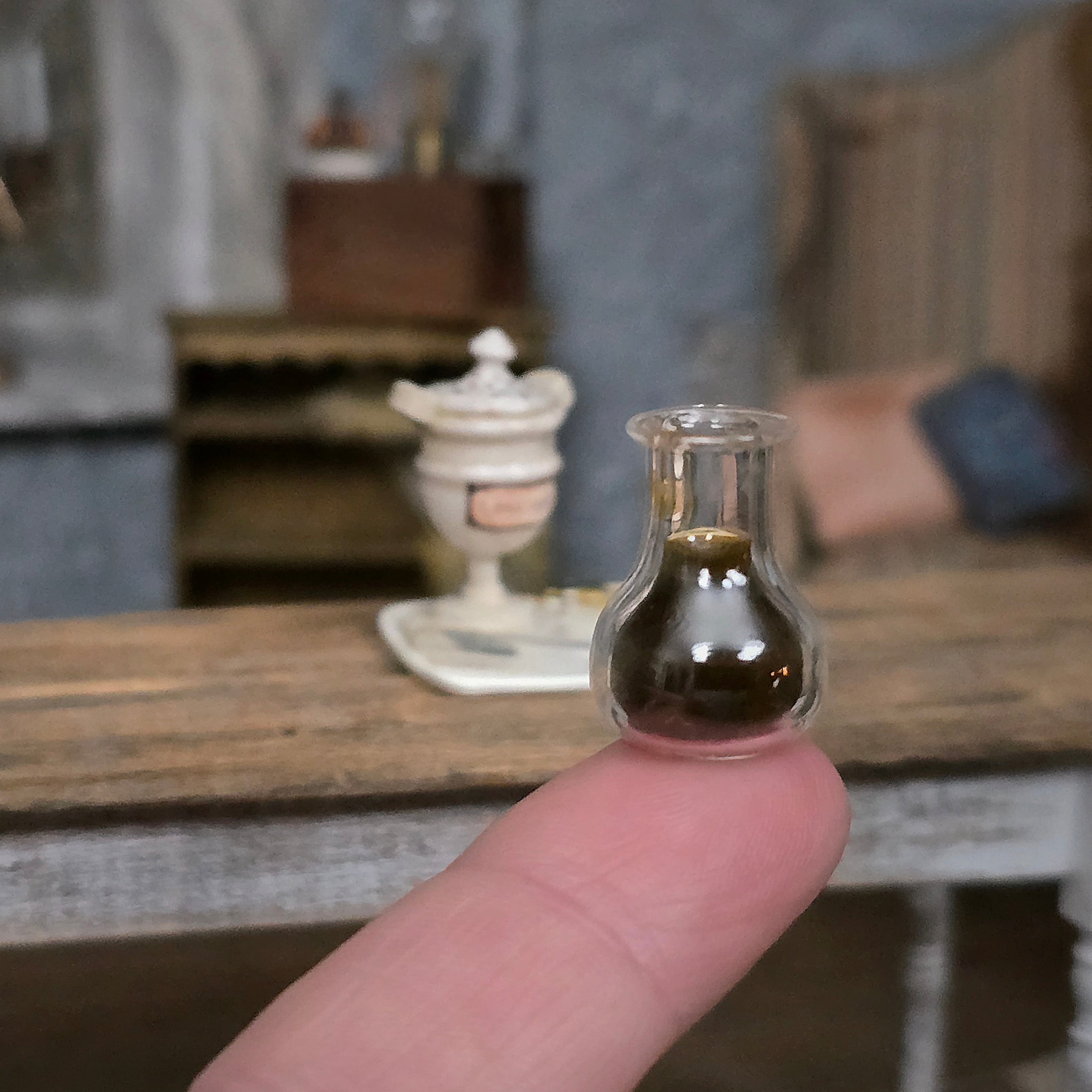 Miniature Leeching Tray and Blood Carafe by Coursien and Dudley