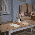 Load image into Gallery viewer, Miniature Phrenology Head with Antique-Style Charts Medical Decor
