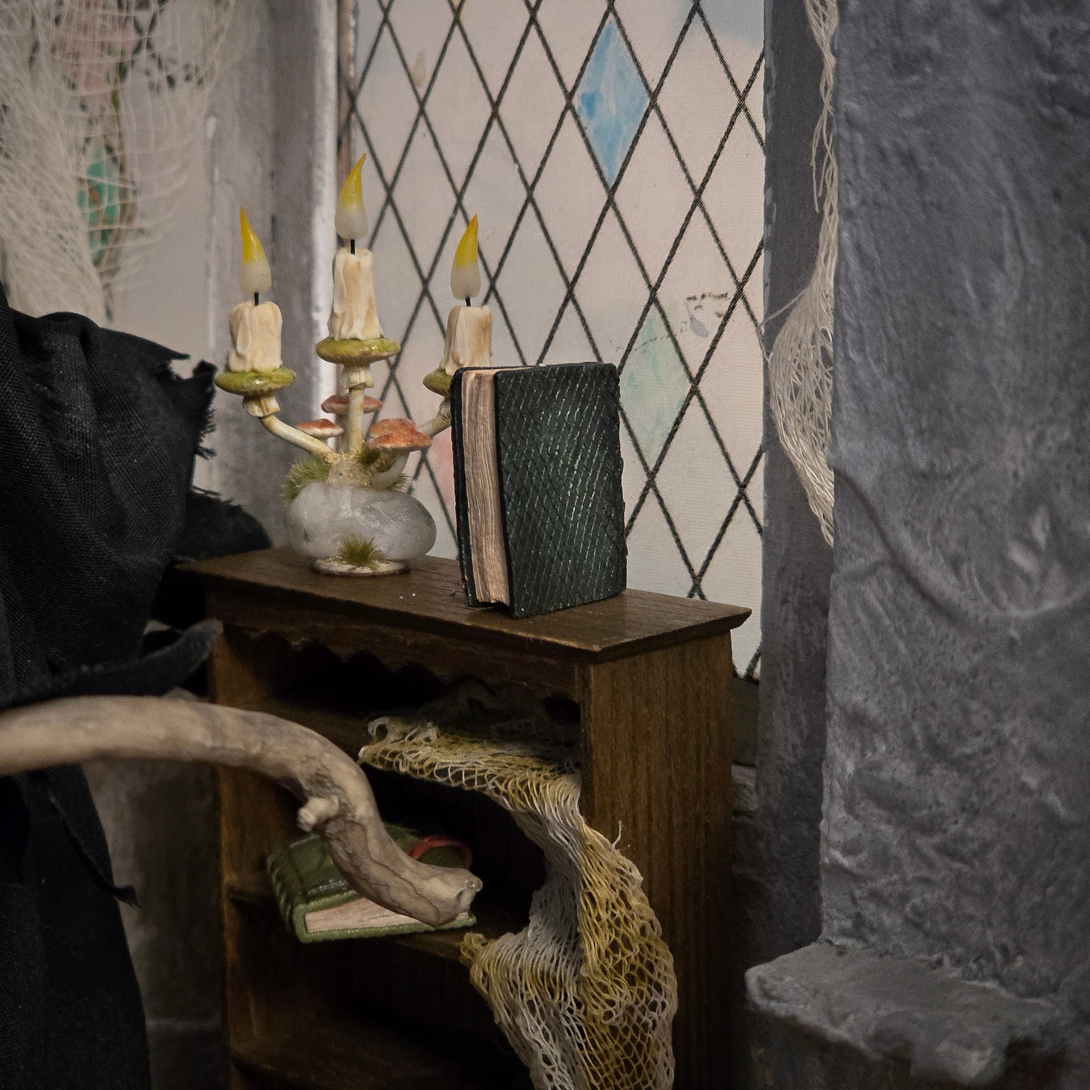 Georgia Marfels Dragon Eye Book Dollhouse Miniature in 1:12 Scale