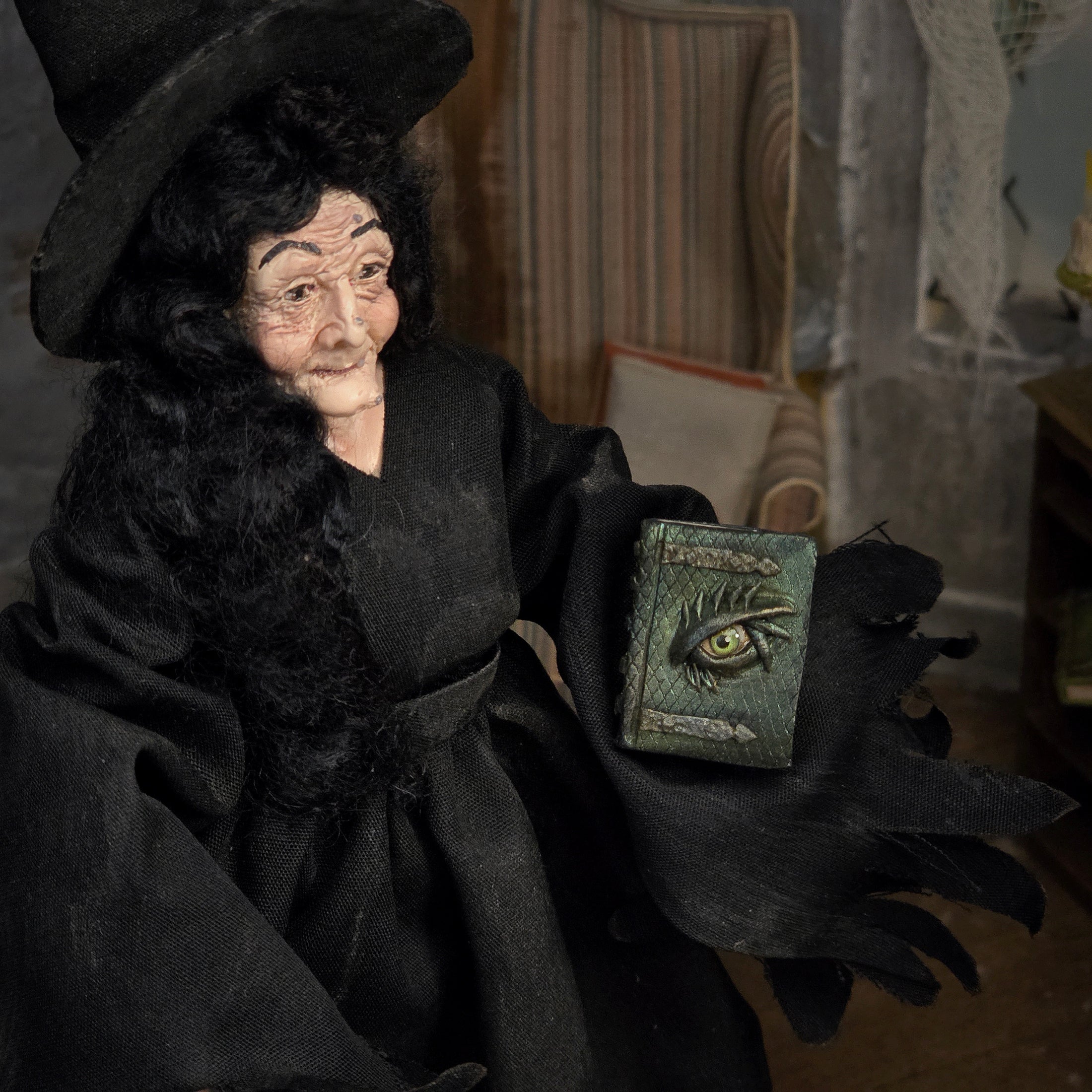 Georgia Marfels Dragon Eye Book Dollhouse Miniature in 1:12 Scale