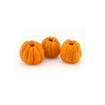 Load image into Gallery viewer, Hand-Sculpted Orange Pumpkin Trio Dollhouse Miniatures in 1:12 Scale
