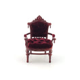 Load image into Gallery viewer, Vintage Bespaq Burgundy Velvet Armchair Miniature 1:12 Scale
