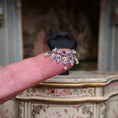 Load image into Gallery viewer, Sun Lemmens Sapphire Blue Rhinestone & Pearl Wearable Necklace
