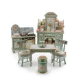 Load image into Gallery viewer, Aida Pravia Hand-Painted Shabby Chic Romantic Kitchen Furniture Set
