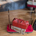Load image into Gallery viewer, Vintage Brown Leather Travel Carrying Bag with Buckles & Handles
