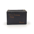 Load image into Gallery viewer, Nancy Summers Vintage Black Miniature Steamer Trunk 1988
