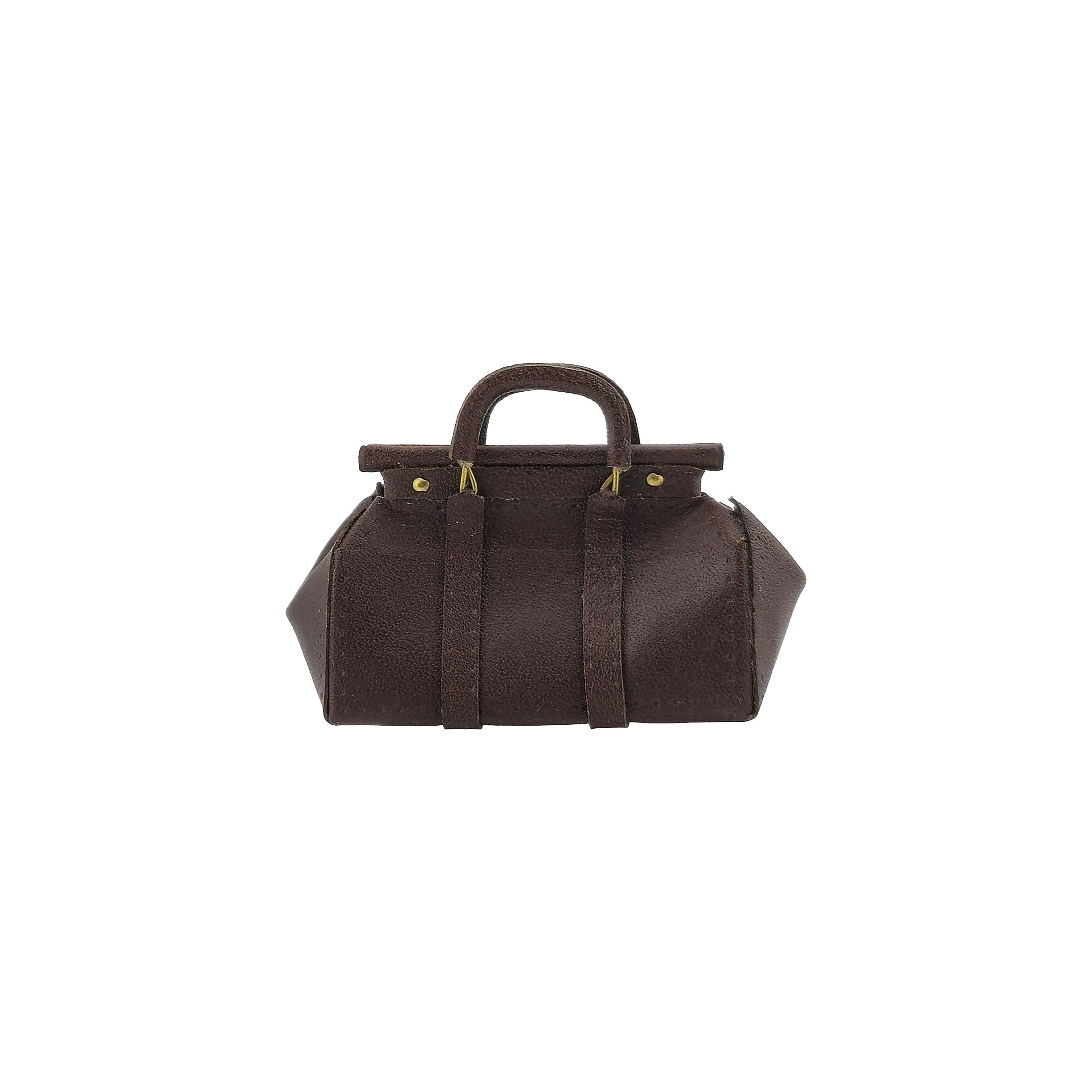 Miniature Leather Doctor’s Bag or Gentleman’s Travel Bag