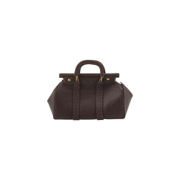 Miniature Leather Doctor’s Bag or Gentleman’s Travel Bag
