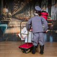 Load image into Gallery viewer, Artisan Bellman Doll with Valet Cart & Parcels Miniature 1:12 Scale
