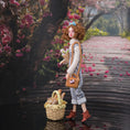 Load image into Gallery viewer, CosyDolls “Melody” Young Woman Dollhouse Doll with Bread Basket & Flowers
