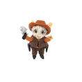 Load image into Gallery viewer, Aleah Klay OOAK Miniature Cowboy Mouse with Revolver & Western Outfit

