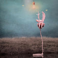 Load image into Gallery viewer, Aleah Klay OOAK “When Pigs Fly” Mother Pig with Twin Piglets Fantasy Sculpture
