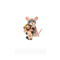 Load image into Gallery viewer, Aleah Klay OOAK Nutcracker-Inspired Mouse King with Tiny Crowned Lion Toy
