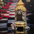 Load image into Gallery viewer, Aleah Klay OOAK Nutcracker-Inspired Mouse King with Tiny Crowned Lion Toy
