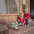 Load image into Gallery viewer, Aleah Klay Dragon Fairy Girl with Pet Ladybugs, Handbag & Polka Dot Dress
