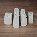 Load image into Gallery viewer, Vintage-Style 4-Piece Cream Luggage Set with Suitcases, Train Case & Hat Box

