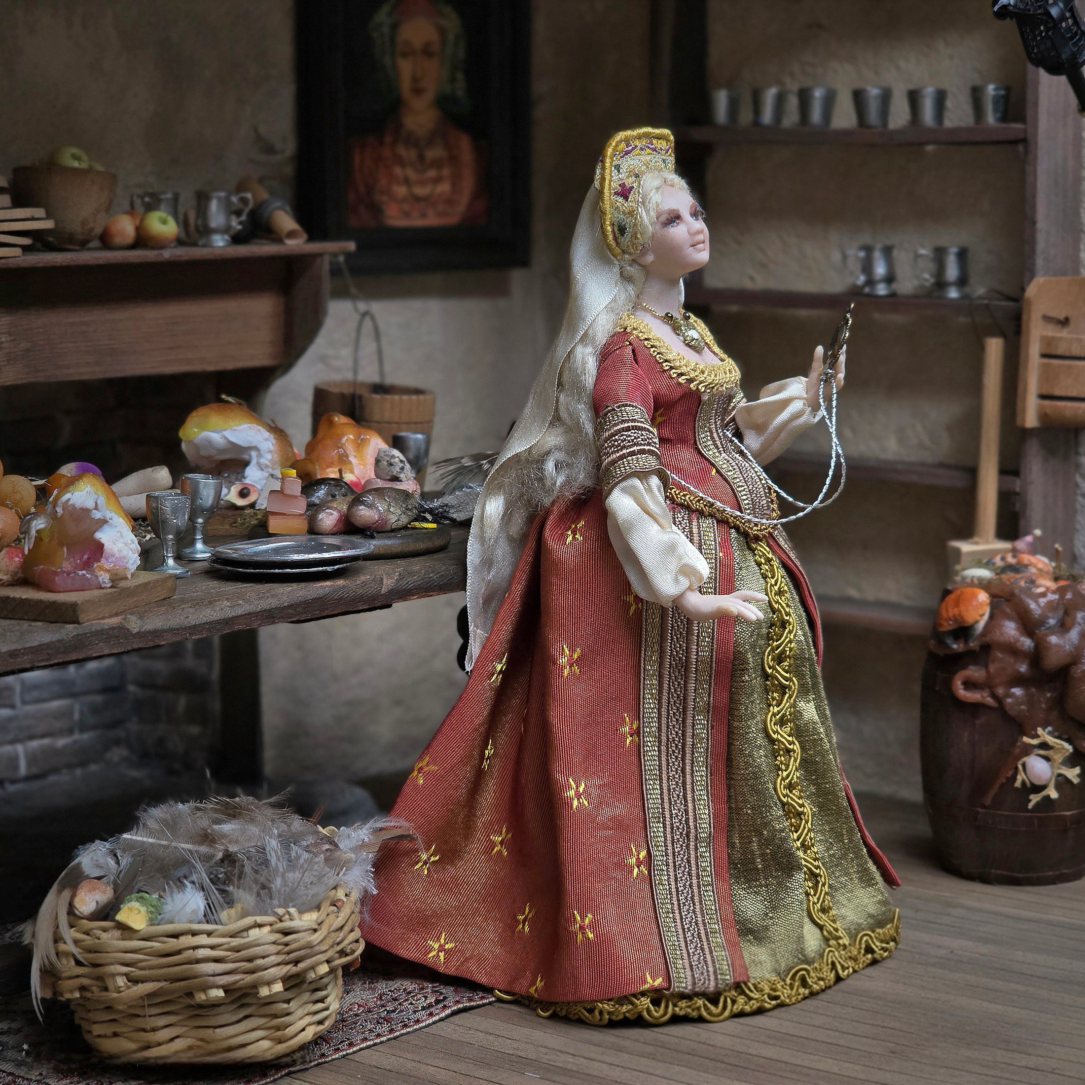 Viola Williams “Lady Elizabeth” OOAK Tudor Lady Porcelain Doll