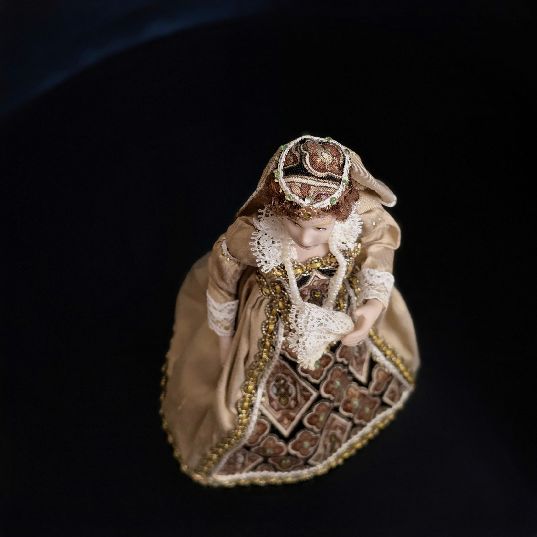 Small Fry by V. Hutchinson Medieval Lady Doll in Jeweled Silk Gown 2002