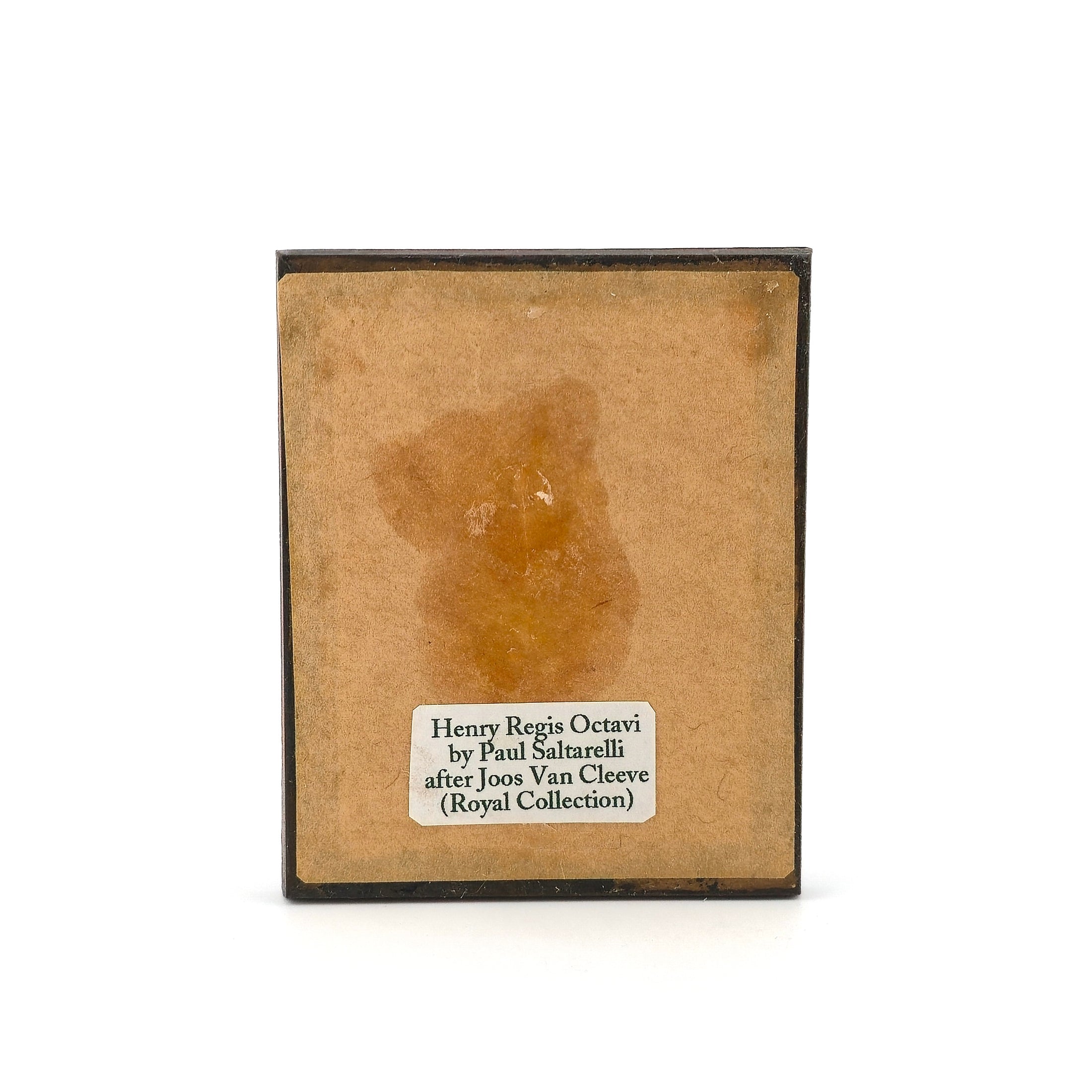 Henry VIII (Henry Regis Octavi) Paul Saltarelli Miniature Oil Portrait After Joos van Cleve