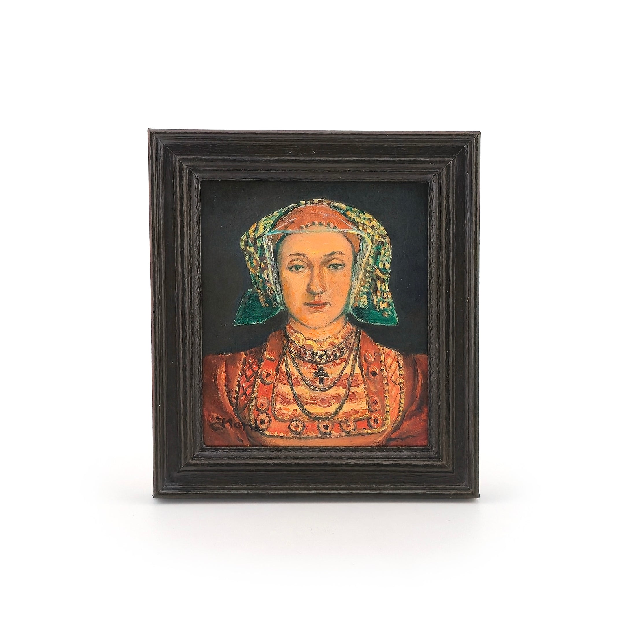 Anne of Cleves Fred Marsh Miniature Portrait After Hans Holbein 2004