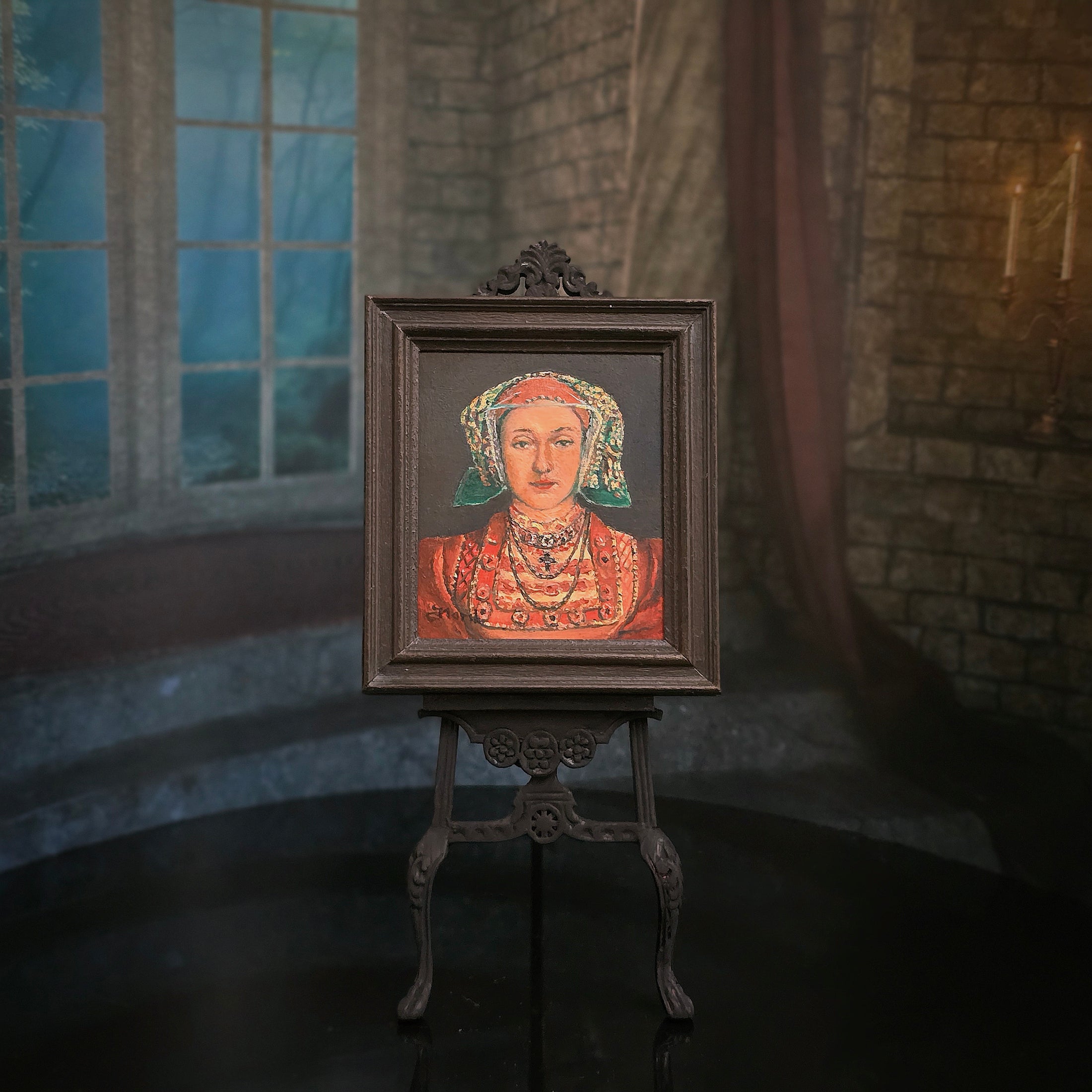 Anne of Cleves Fred Marsh Miniature Portrait After Hans Holbein 2004