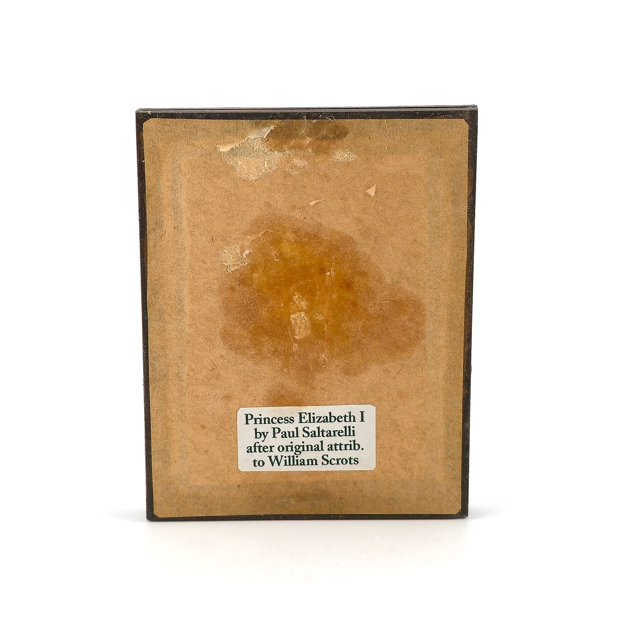 Princess Elizabeth I Miniature Oil Painting by Paul Saltarelli After William Scrots