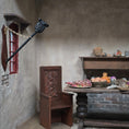 Load image into Gallery viewer, T. Dudley 2003 Tudor Medieval Wall Torch Sconce with Fleur-de-Lis 1:12 Scale
