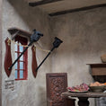 Load image into Gallery viewer, T. Dudley 2003 Tudor Medieval Wall Torch Sconce with Fleur-de-Lis 1:12 Scale
