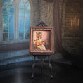 Load image into Gallery viewer, Paul Saltarelli “The Music Lesson” After Vermeer’s The Guitar Player Miniature Painting
