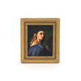 Load image into Gallery viewer, Hope Hoover Portrait of Bindo Altoviti After Raphael Framed Miniature Oil Painting
