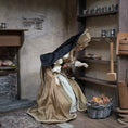 Load image into Gallery viewer, Derdriu Dolls Tudor Lady Noblewoman Anne Boleyn with French Hood 1:12 Scale
