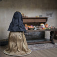 Load image into Gallery viewer, Derdriu Dolls Tudor Lady Noblewoman Anne Boleyn with French Hood 1:12 Scale
