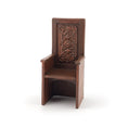 Load image into Gallery viewer, Mark Roberts Signed Gothic High-Back Hand Carved Medieval Throne Chair
