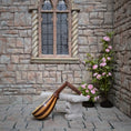 Load image into Gallery viewer, Ken Manning Tudor Era Bent-Head Lute Hand-Carved Inlaid Wood
