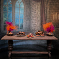 Load image into Gallery viewer, Val Adams Gramarye Keep Roasted Pig with Vegetables on Pewter Platter Tudor Miniature
