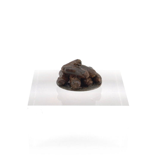 Val Adams Gramarye Keep Blood Sausages on Pewter Plate Tudor Food Miniature