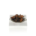 Load image into Gallery viewer, Val Adams Gramarye Keep Roasted Chickens on Pewter Platter Tudor Food 1:12
