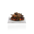 Load image into Gallery viewer, Val Adams Gramarye Keep Roasted Pig Pieces with Potatoes on Pewter Platter
